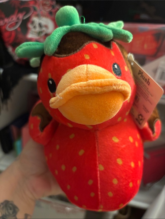 Other - Plush Strawberry Duck Toy NWT